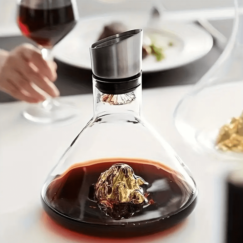 Decanter de Vinho Vidro Iceberg Aerador Housetay