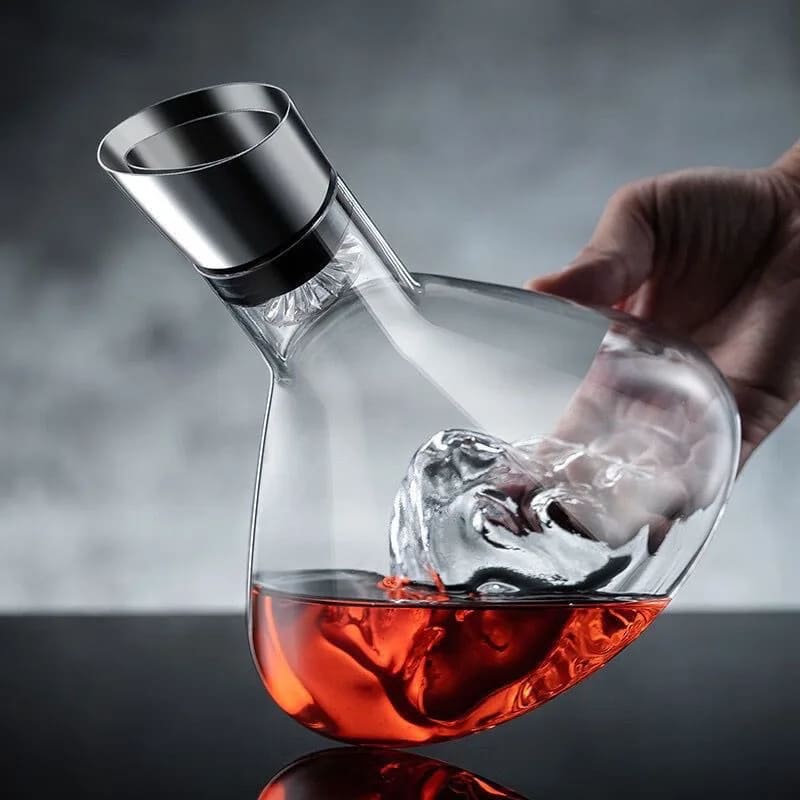 Decanter de Vinho Vidro Iceberg Aerador Housetay