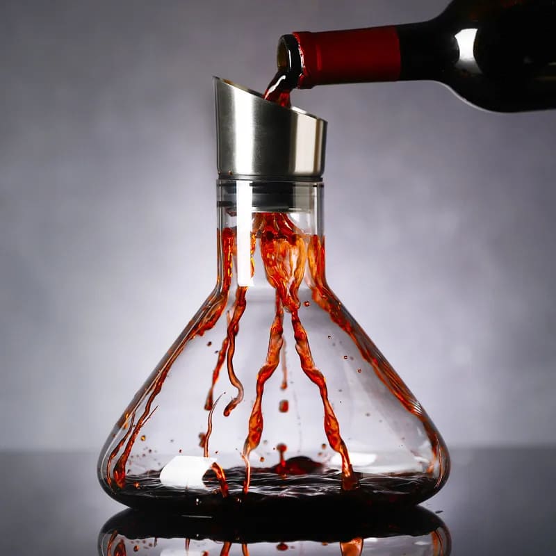 Decanter de Vinho Vidro Iceberg Aerador Housetay