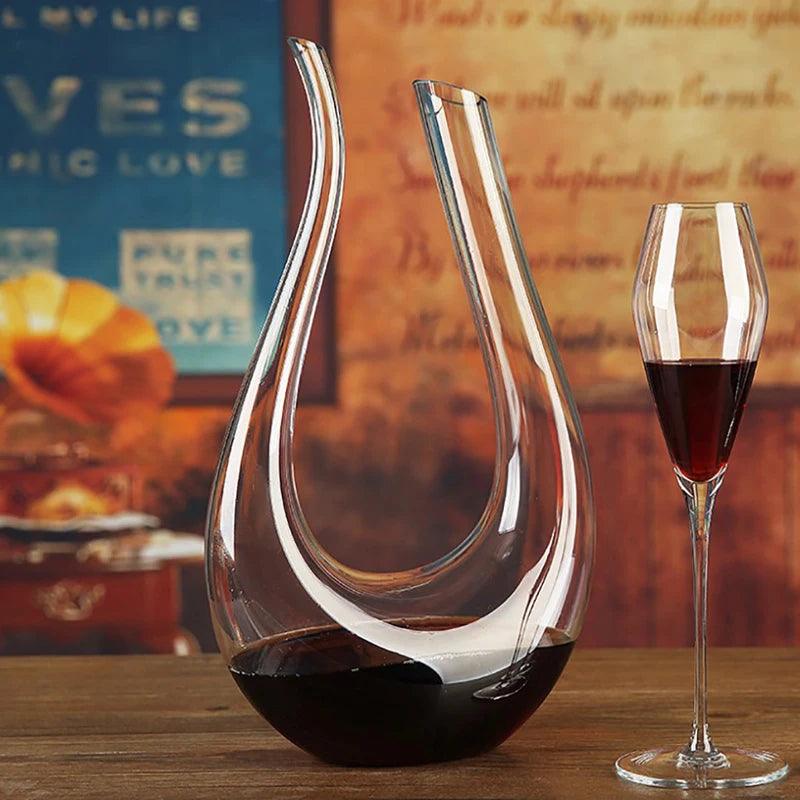 Decanter Cisne Para Vinho de Cristal Housetay